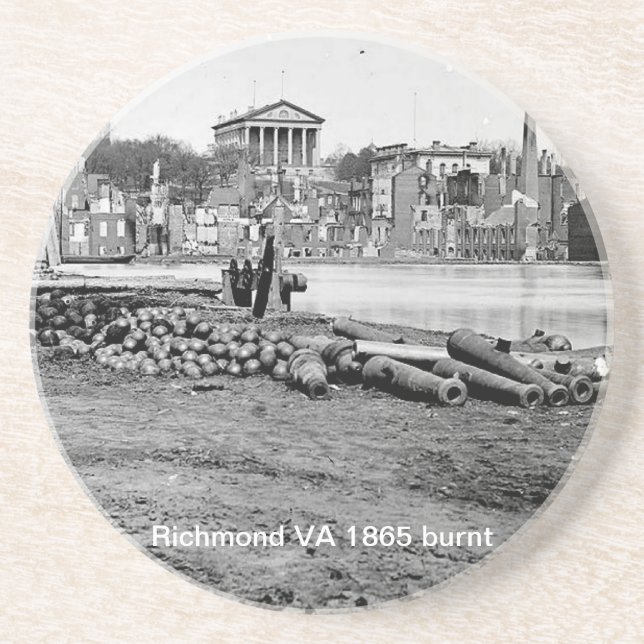 Richmond VA 1865  Coaster (Front)
