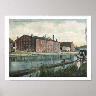 Richmond VA, 1909 Libby Prison, Vintage Inspired Poster
