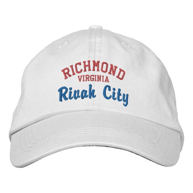 RICHMOND VA "Rivah City" Embroidered Baseball Cap (Front)