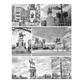 Richmond VA Virginia Monuments Collage Photo Print