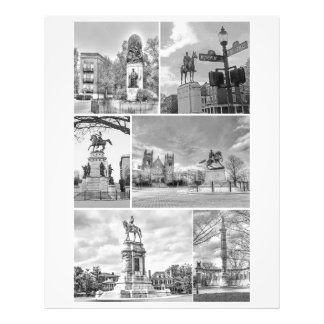 Richmond VA Virginia Monuments Collage Photo Print