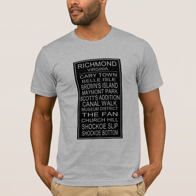 Richmond Virginia Bus Roll  T-Shirt (Front)