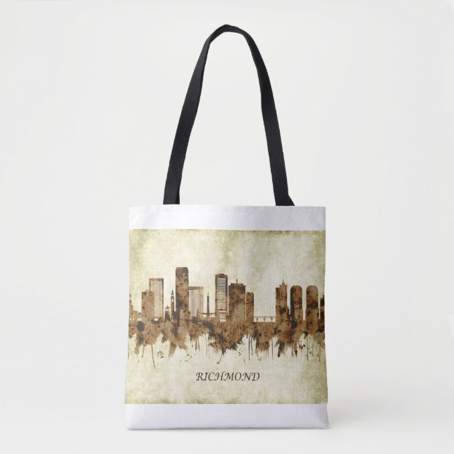 Richmond Virginia Cityscape Tote Bag (Front)