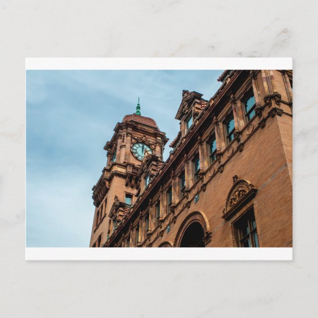 richmond virginia historic downtown near railroad postcard (Front)