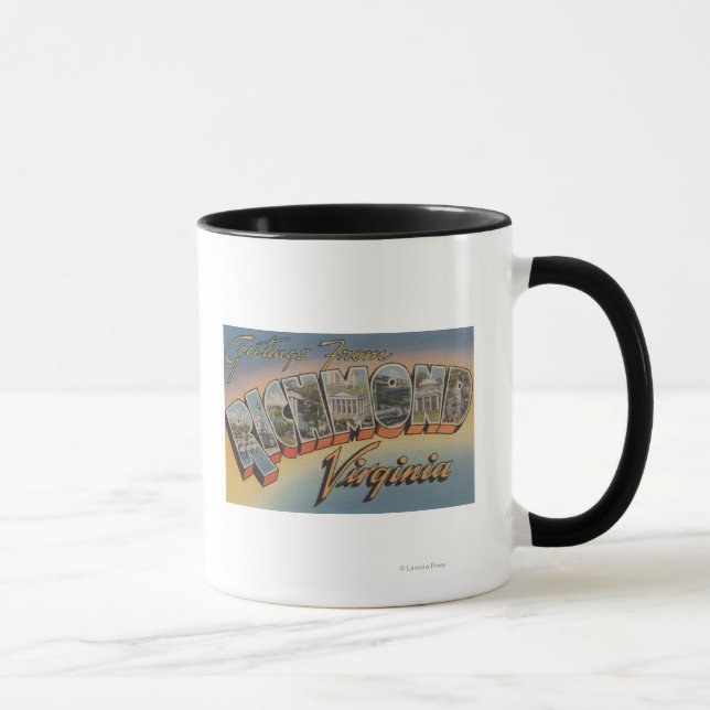 Richmond, Virginia - Large Letter Scenes 2 Mug (Right)