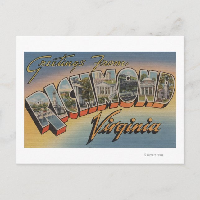Richmond, Virginia - Large Letter Scenes 2 Postcard (Front)