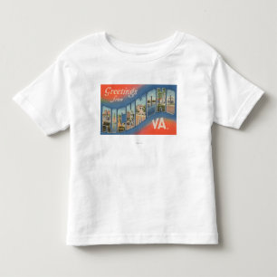Richmond, Virginia - Large Letter Scenes 4 Toddler T-Shirt