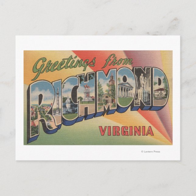 Richmond, Virginia - Large Letter Scenes Postcard (Front)