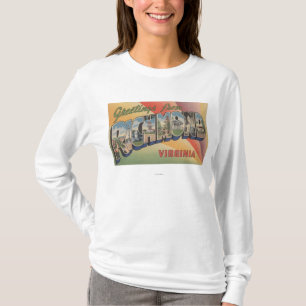 Richmond, Virginia - Large Letter Scenes T-Shirt