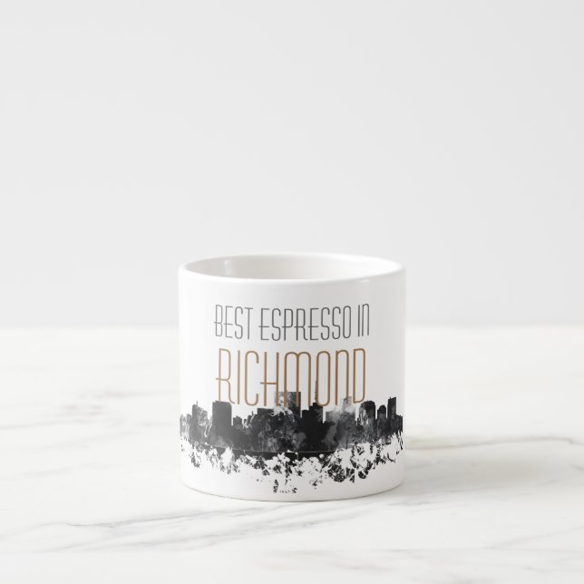 RICHMOND VIRGINIA SKYLINE ESPRESSO CUP (Front)
