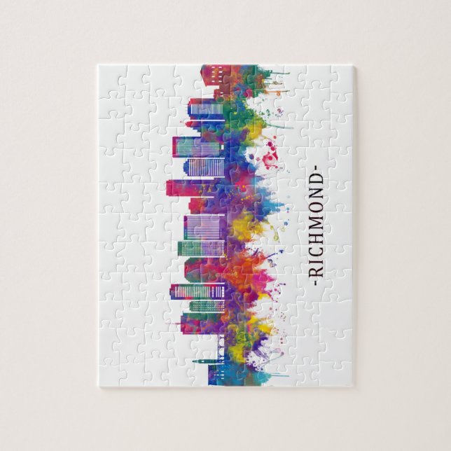 Richmond Virginia Skyline Jigsaw Puzzle (Vertical)