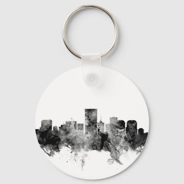 Richmond Virginia Skyline Key Ring (Front)