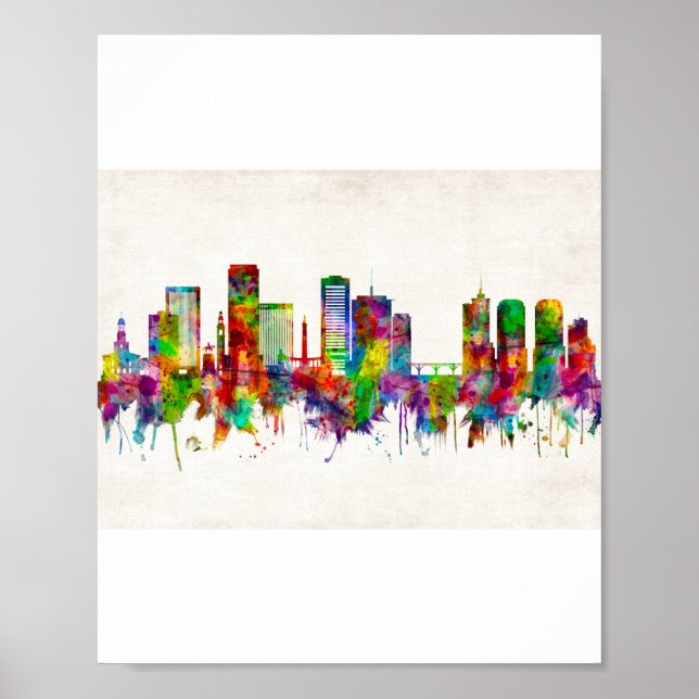 Richmond Virginia Skyline Poster (Front)