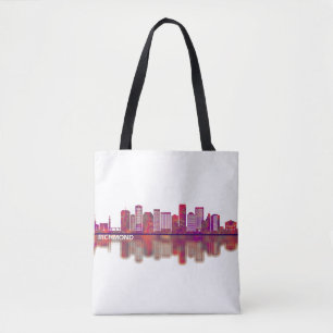 Richmond Virginia Skyline Tote Bag