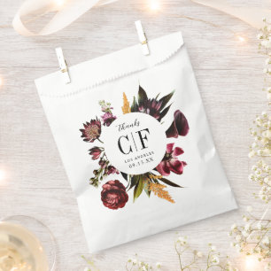 Richness of Spring Colourful Floral Wedding Favour Bags