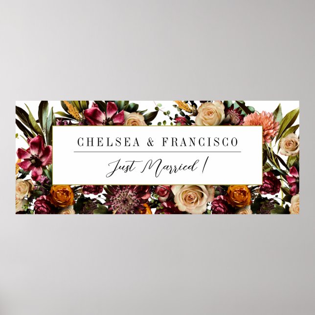 Richness of Spring Colourful Wedding Poster (Front)