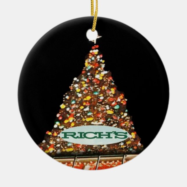 Rich's Atlanta, Rich's Christmas Tree, Rich's  Ceramic Tree Decoration (Front)