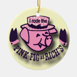Rich's Pink Pig, Pink Pig, Pink Pig  Ceramic Tree Decoration