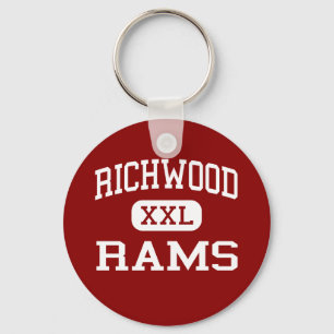 Richwood - Rams - High School - Monroe Louisiana Key Ring
