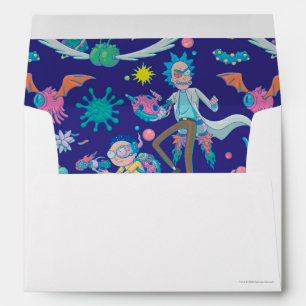 RICK AND MORTY™ Among Infected Cells Pattern Envelope