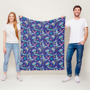 RICK AND MORTY™   Among Infected Cells Pattern Fleece Blanket