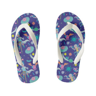 RICK AND MORTY™   Among Infected Cells Pattern Kid's Flip Flops