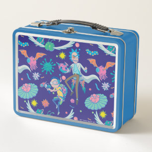RICK AND MORTY™ Among Infected Cells Pattern Metal Lunch Box