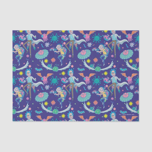 RICK AND MORTY™ | Among Infected Cells Pattern Tissue Paper (Front)