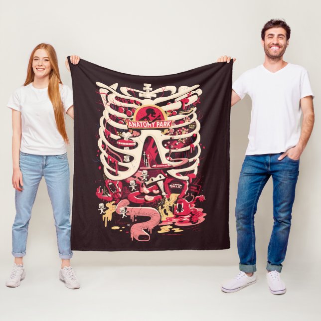 RICK AND MORTY™ | Anatomy Park Rib Cage Fleece Blanket (In Situ)