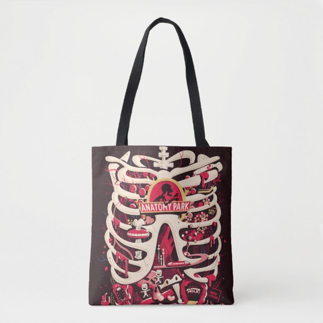 RICK AND MORTY™ | Anatomy Park Rib Cage Tote Bag (Front)