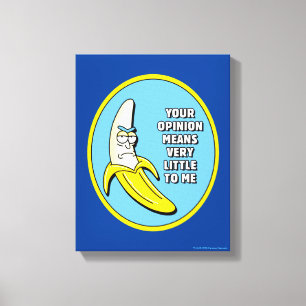 RICK AND MORTY™   Banana Rick Badge Canvas Print