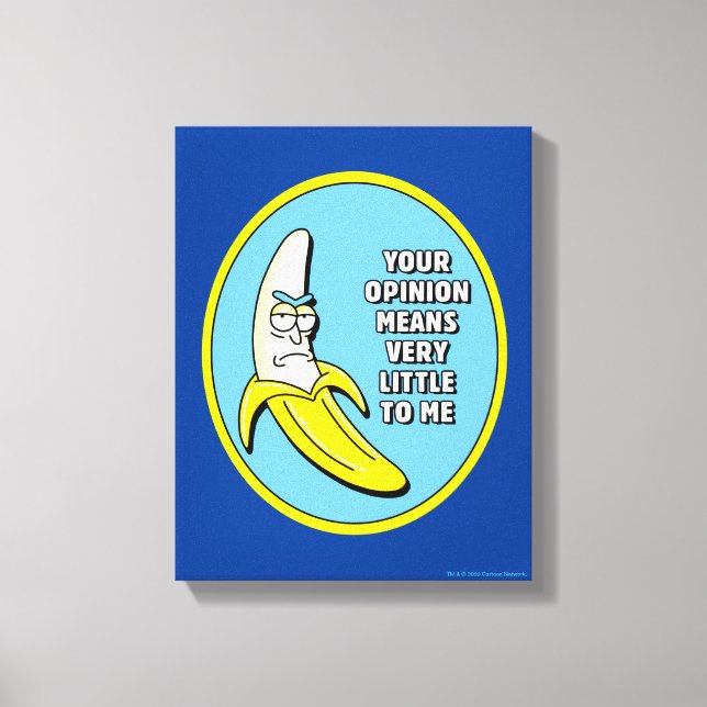 RICK AND MORTY™ | Banana Rick Badge Canvas Print (Front)