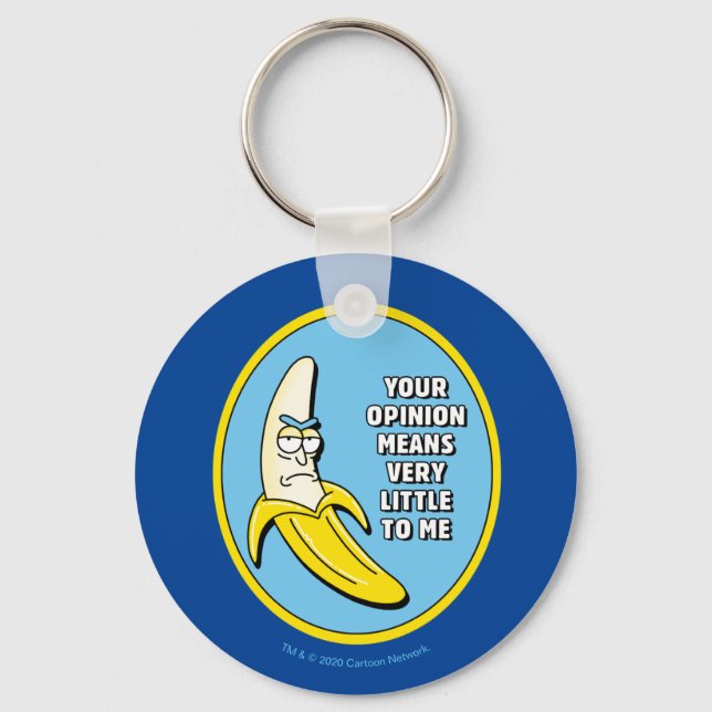RICK AND MORTY™ | Banana Rick Badge Key Ring (Front)