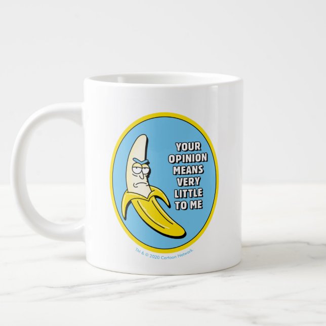 RICK AND MORTY™ | Banana Rick Badge Large Coffee Mug (Left)