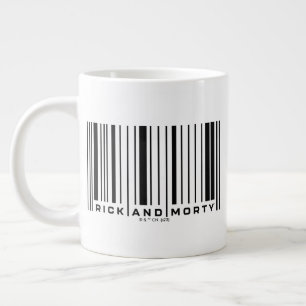 Rick and Morty Bar Code Graphic Large Coffee Mug