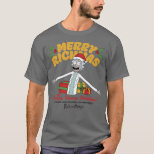Rick and Morty Christmas Merry Rickmas Happy Human T-Shirt