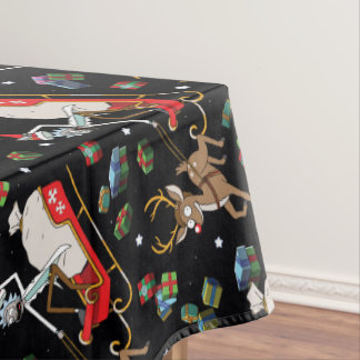 Rick and Morty | Christmas Reindeer Sleigh Pattern Tablecloth
