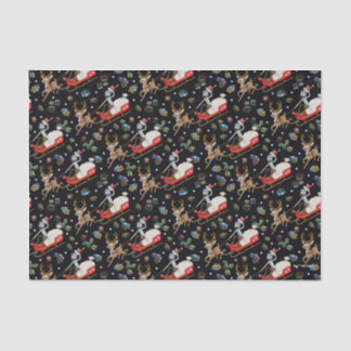 Rick and Morty | Christmas Reindeer Sleigh Pattern Tissue Paper