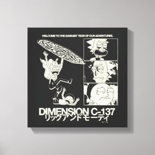 RICK AND MORTY™   Dimension C-137 Canvas Print