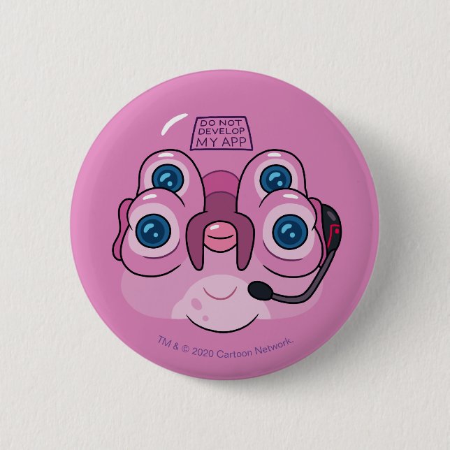 RICK AND MORTY™ | DO NOT DEVELOP MY APP 6 CM ROUND BADGE (Front)