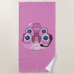 RICK AND MORTY™   DO NOT DEVELOP MY APP BEACH TOWEL