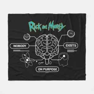 RICK AND MORTY™   Download Backup Brain Fleece Blanket