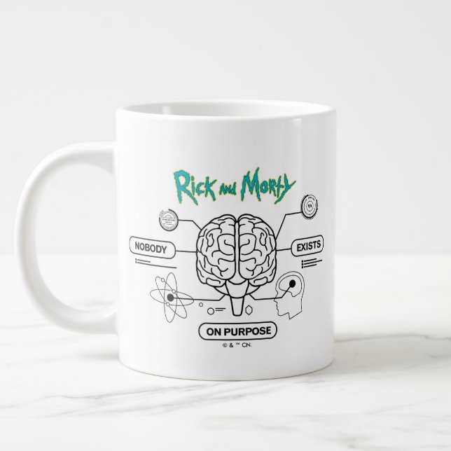 RICK AND MORTY™ | Download Backup Brain Large Coffee Mug (Left)