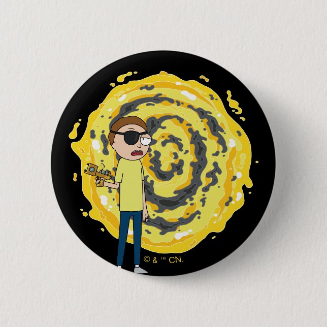 RICK AND MORTY™ | Evil Morty Portal 6 Cm Round Badge (Front)