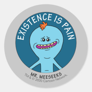RICK AND MORTY™   Existence Is Pain Classic Round Sticker