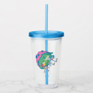 RICK AND MORTY™   Falling From Infected Portal Acrylic Tumbler