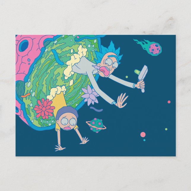 RICK AND MORTY™ | Falling From Infected Portal Invitation Postcard (Front)