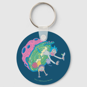 RICK AND MORTY™   Falling From Infected Portal Key Ring
