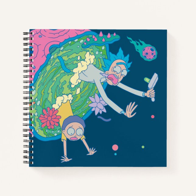 RICK AND MORTY™ | Falling From Infected Portal Notebook (Front)