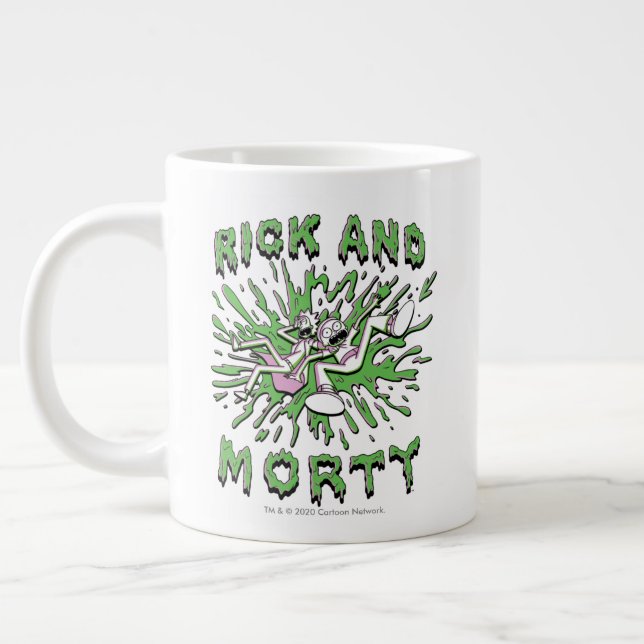 RICK AND MORTY™ | Falling Into Acid Vat Large Coffee Mug (Left)